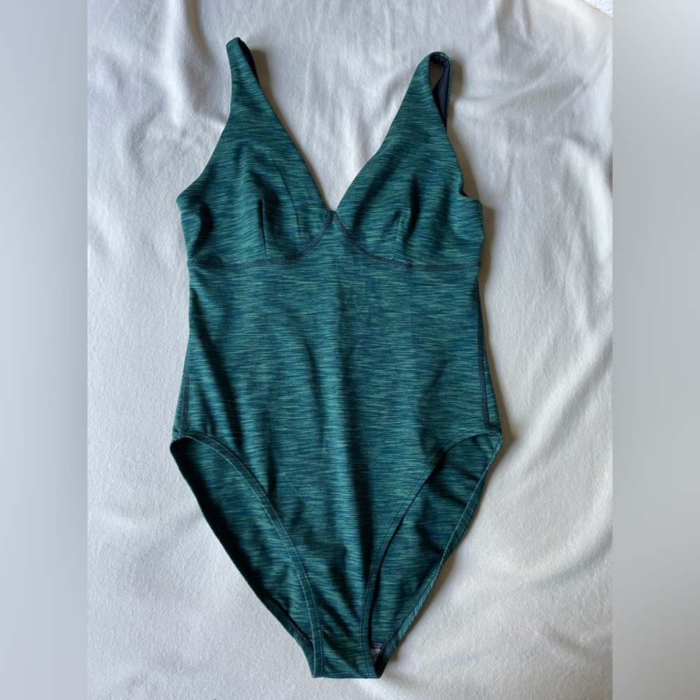Outdoor Voices Marled Green Leotard